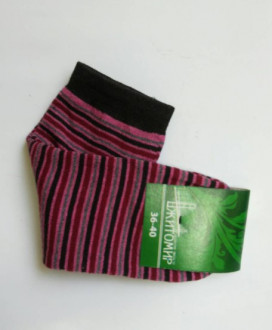 Шкарпетки жіночі 36-41р. кольорові 80% бавовна високі (1/12 або 10)