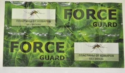 Пластини від комарів 10шт Force Guard ЗЕЛЕНІ (1*10/250)