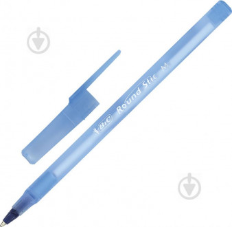 Ручка кулькова BIC Round Stic M БЛАКИТНА (синя) (1*4/20 або 60)