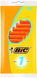 Станок для гоління BIC-1 Sensitive 10шт жовтий (1*10/20)