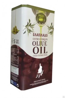 Олія оливкова Olio Extra Virgin 5л ЕЛАІОЛАDО VesuVio (бордова) ж/б (1/1) 