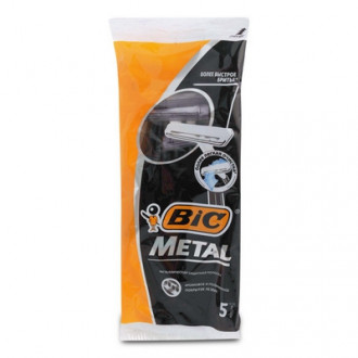 Станок для гоління BIC METAL 5шт чорний (1*5/30)