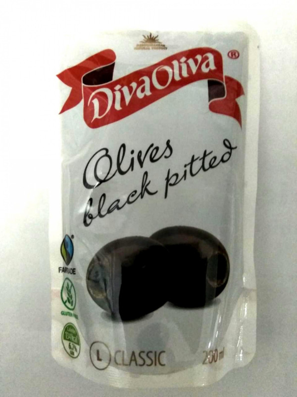 Маслини без кісточки 160г DIVA OLIVA м/у (1/24)