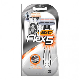 Станок для гоління BIC Flex-5 Dispo 3шт сірий (1*3/10)