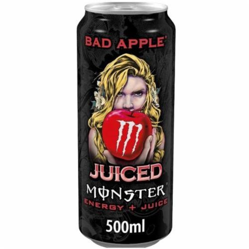 Вода -напій енергетичний Monster Energy Bad Apple 0,5л ж/б (1/12)