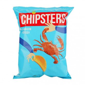 Чіпси натуральні 120г+60г Акція &quot;Chipster's&quot; Краб (1/8)