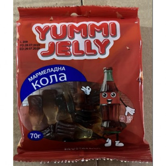 Цукерки Мармеладні Кола Yummi Jelly 70г*40 