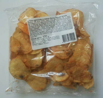 Чіпси 100г зі смаком крабу фас. (1/38)