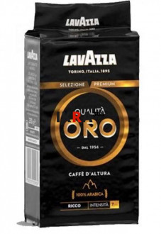 Кава &quot;Lavazza&quot; мелена Qualita Oro Caffe d'Altura 250г вакуум ЧОРНА (1/20)