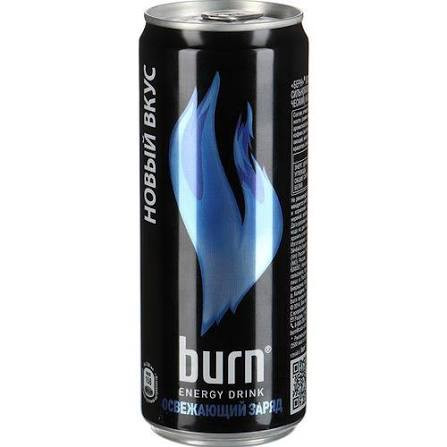Вода -напій енергетичний "BURN" Освіжаючий заряд 0,5л ж/б/6)