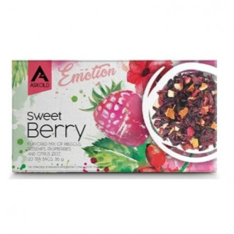 Чай &quot;Askold&quot; 20ф/п*1,8г Sweet Berry Каркаде, шипшина, малина, цедра конверт (1/24)