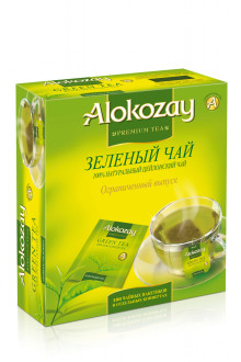 Чай "Alokozay Tee" 100п*2г Зелений (1/6) ЗНИЖЕНО ЦІНУ