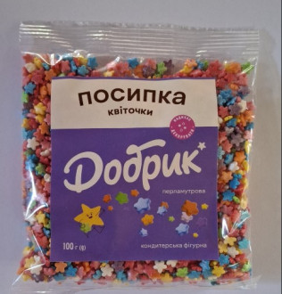 Посипка фігурна перламутрова 100г &quot;Квіточки&quot; (1/16)