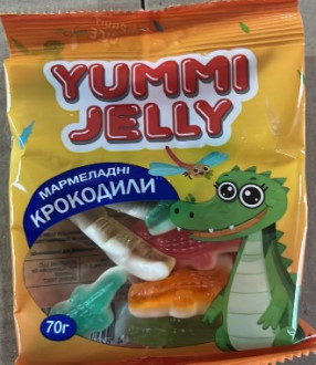 Цукерки Мармеладні Крокодили Yummi Jelly 70г*40 