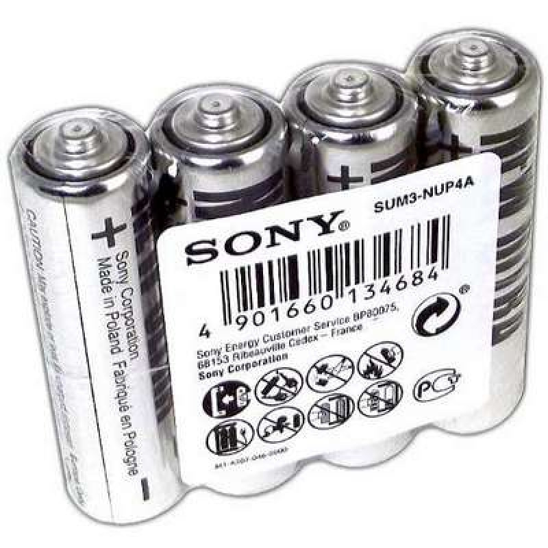 Батарейка &quot;Sony&quot; АА пальчик в пленке 4шт (1/40)