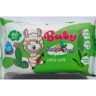 В.серветки 60шт БЕЗ КЛАПАНУ "Handy Fresh Baby" Дитячі Алоє (1/20) АЛЬПАКА