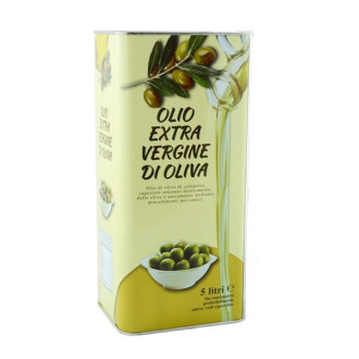 Олія оливкова Olio Extra Virgin Di Oliva 5л (зелена) ж/б (1/4)