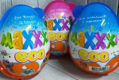 Яйце пластикове MAXXXI egg д/дівчинки ВЕЛИКЕ 60г*6 