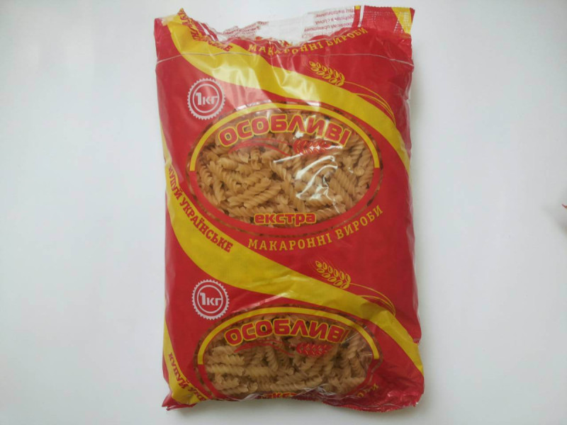 Макаронні вироби 1кг Спіраль фас. Прилуки (1/10)