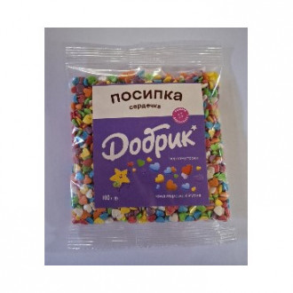 Посипка фігурна перламутрова 100г &quot;Сердечка&quot; (1/16)