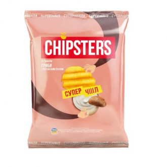 Чипси натуральні 110г &quot;Chipster's&quot; Гриби з вершковим соусом (1/16)