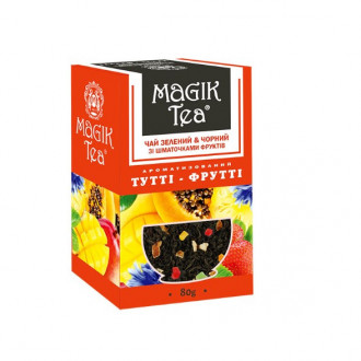 Чай &quot;Magik Tea&quot; 80г Тутті-Фрутті зел-чорний з фруктами (1/14)