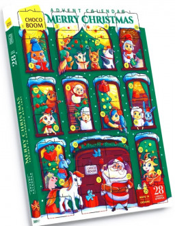 Набір цукерок новорічний &quot;Адвент календар&quot; 380г Шокобум (1/10)