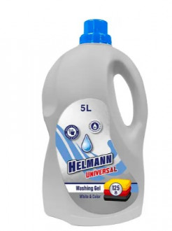 Гель д/прання білої та кольорової білизни 5л Universal Helmann (1/6) 