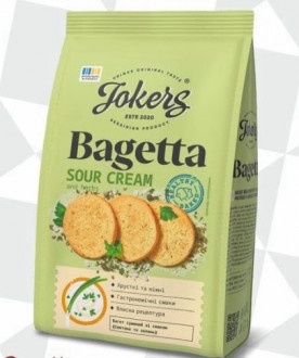 Багет пшеничний Сметана та зелень 75г Jokers (1/18)