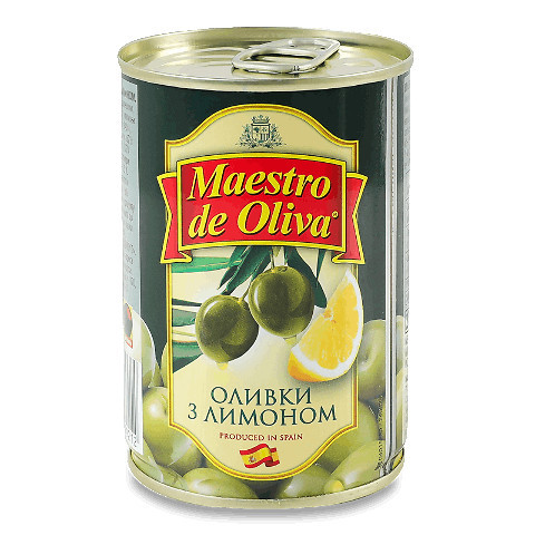 Оливки з лимоном 280г Maestro de Oliva  (1/12) 