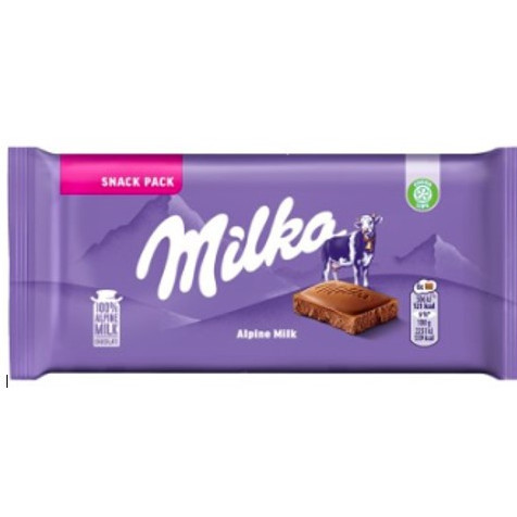 Шоколад Milka 45г Alpine Milk молочний (1/19)