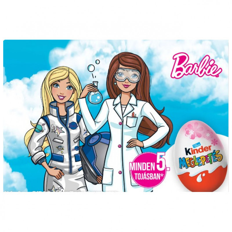 Яйце  сюрприз Kinder Surprise Barbie 20г*72