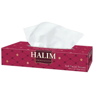 Серветки "Halim" паперові, двошарові 100шт. (1/40)