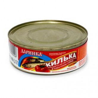 Кілька в томатному соусі  &quot;Даринка&quot; 240г (1/24)