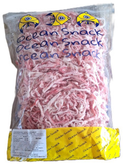 Стружка Кальмара солоно-сушена зі см.краба ПРЕМІУМ "Океан Снек" 1кг (зіп)