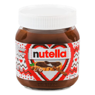 Паста шоколадно-горіхова з какао Nutella 350г ВЕЛИКА (1/9)