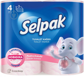 Туалетний папір SELPAK Perfumed 3-х шаровий кольоровий (32рулони) (1/3)