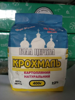 Крохмаль картопляний фасований 400г "Біла Церква" (1/12)