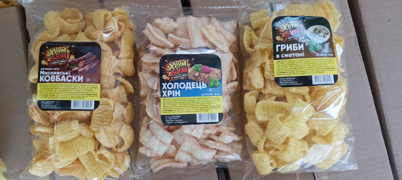 Снеки картопляні 80г Краб ХРУМ БУМ фас. прозора (1/12)