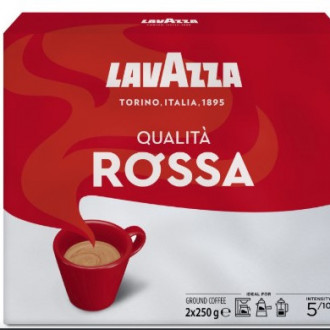 Кава Lavazza мелена Qualita Rossa 2пачки*250г вакуум (1*2/10)