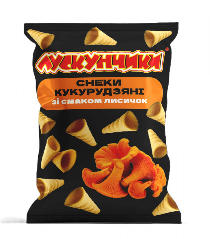 Снеки кукурудзяні  130г Лисички (Конус) &quot;Лускунчики&quot; (1/15)