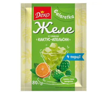 Желе Кактус-Апельсин 80г NEW "Деко" (1/20)