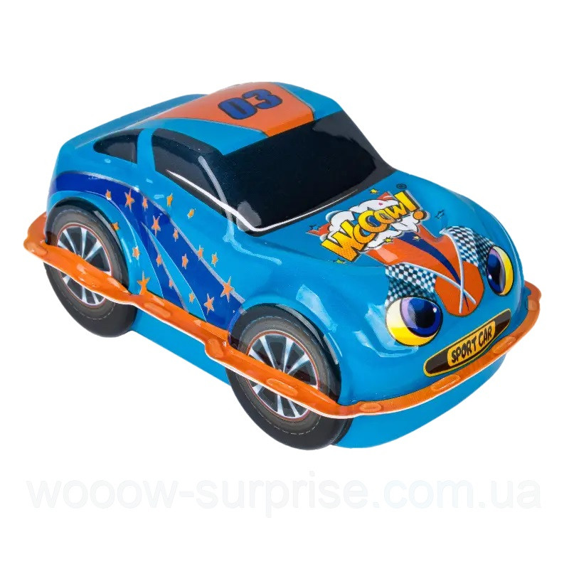 Машинка пластикова WOOOW Sport Car д/дівчинки та хлопчика 50г*4 