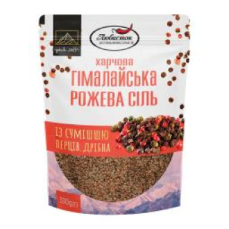 Сіль гімалайська рожева із сумішшю перців дрібна "Любисток" 300г (1/9)