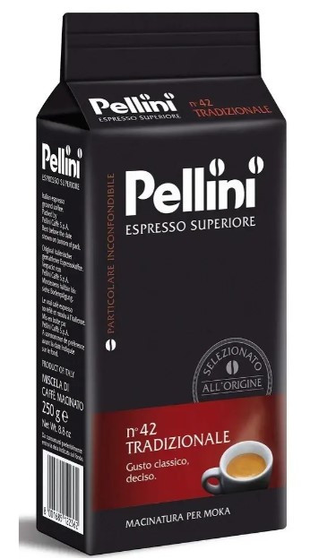 Кава Pellini мелена Superiore Tradizionale 4пачки*250г вакуум (1*4/5)
