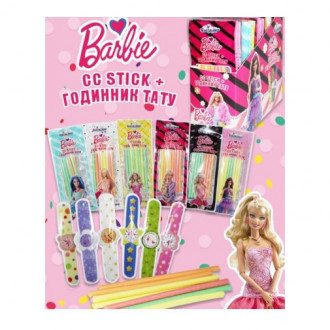 Пудра Barbie CC STICK + Годинник Тату (коробка) 12г*30шт