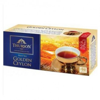 Чай &quot;Thurson&quot; 25*2г Чорний Golden Ceylon з/я (1/24)