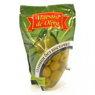 Оливки зелені без кісточки 170г Maestro de Oliva М/У (1/24)