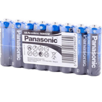 Батарейка "Panasonic" АА пальчик в пленке 8шт (1/48)