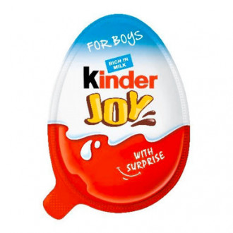 Яйце  сюрприз Kinder Joy Хлопчик 20г*24